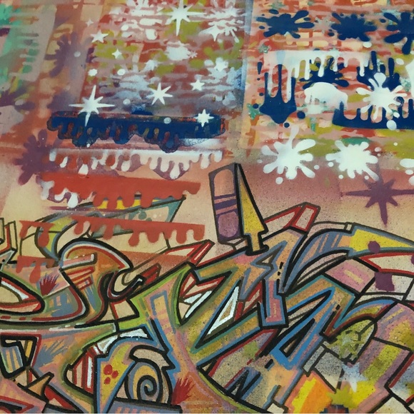 GRAFFITI ART ORIGINAL HAND PAINTED CANVAS - Picture 3 of 7